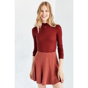 UO Silence + Noise Spin City Knit Skater Skirt